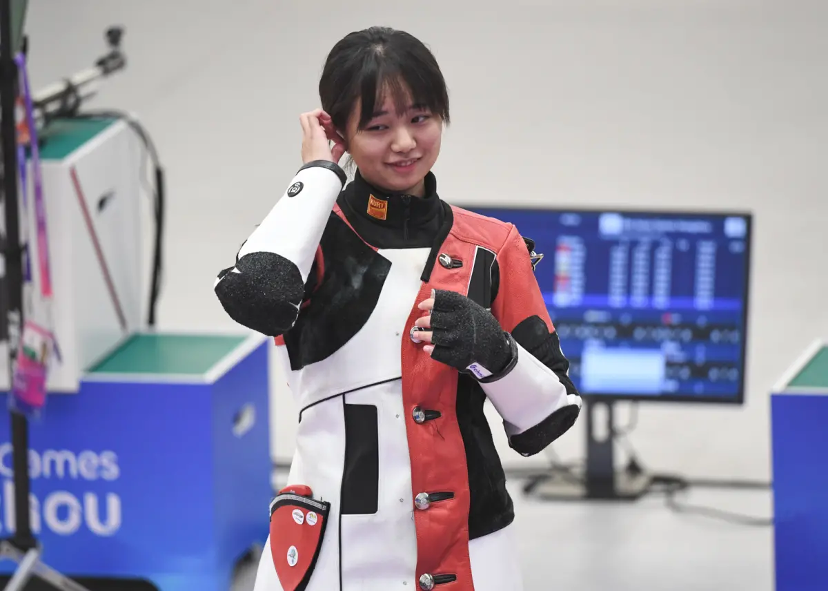 ▲中華隊10公尺空氣步槍陳淇進入杭州亞運決賽，可惜無緣奪牌。（圖／中華奧會提供）