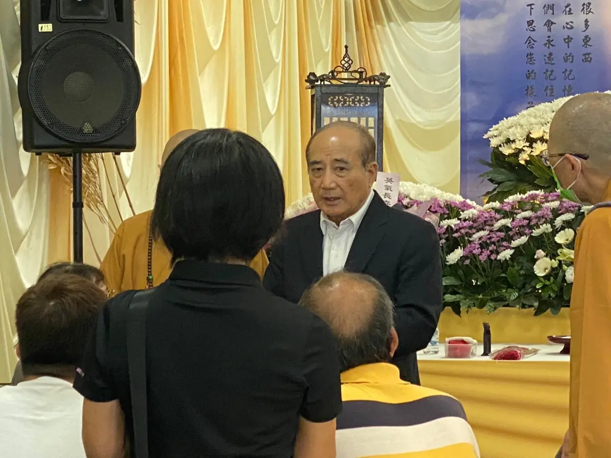 ▲王金平希望政府從優處理撫卹金，盼高於2018年敬鵬工業意外的殉職警消撫卹金2200萬元。（圖／記者陳威叡攝，2023.09.24）