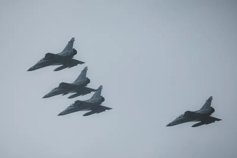 ▲新竹營區開放,幻象2000戰機衝場。(圖/陸軍司令部提供)