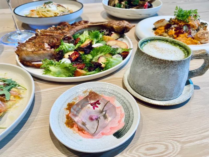 ▲「TOK盡興食光」餐點擺盤皆不馬虎。(圖/記者蕭涵云攝)