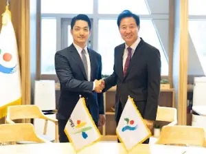 蔣萬安、首爾市長會面簽署MOU　邀大巨蛋開球帶團參加亞錦賽
