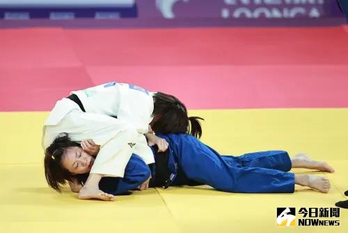 ▲連珍羚在柔道女子57公斤級成功打敗日本名將玉置桃,拿下生涯首面亞運金牌,也寫下台灣女子柔道亞運新歷史。(圖/特派記者葉政勳攝) ▲連珍羚在柔道女子57公斤級成功打敗日本名將玉置桃,她坦言四強賽中一度快虛脫。(圖/特派記者葉政勳攝)