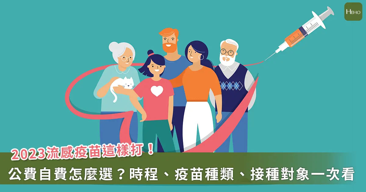 ▲2023年流感疫苗有哪些廠牌？接種時程、公費對象、接種方式一次懂