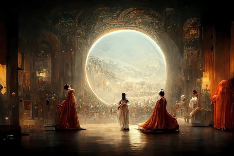 ▲美國藝術家以AI生成的畫作《太空歌劇院》(Theatre D`opera Spatial)去年獲得美國科羅拉多州博覽會藝術競賽首獎,但近來著作權申請遭到駁回。(圖/取自美國著作權局