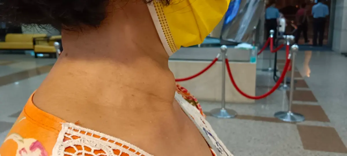 ▲王姓婦人以為減重有成，但卻忽略甲抗問題。(圖／醫院提供2023.9.26)