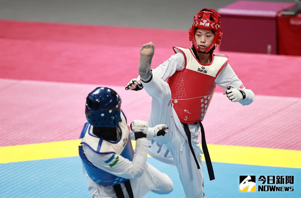 ▲台灣女子57公斤級選手「國民女友」羅嘉翎。（圖／特派記者葉政勳攝）