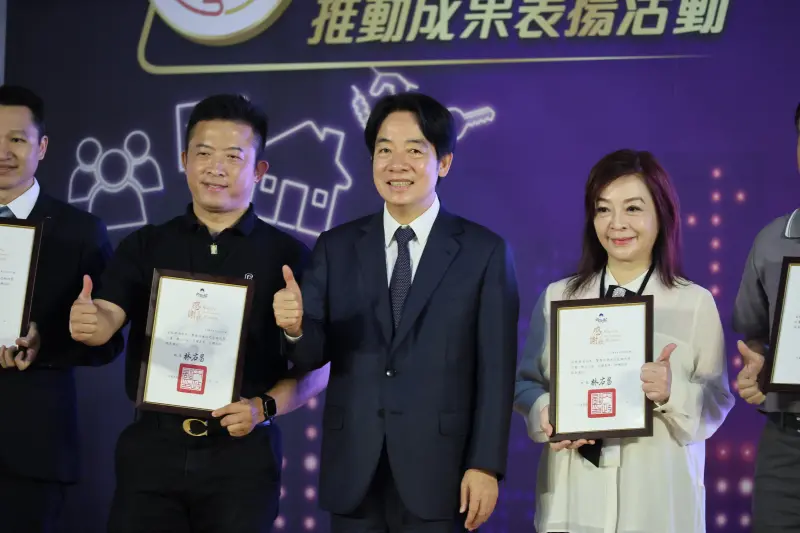 ▲賴清德出席「2023社會住宅包租代管推動成果表揚活動」。(圖/記者鄭孟晃攝,2023.09.27)