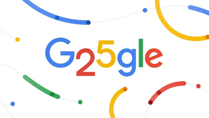 ▲Google 25歲生日，搜尋「生日快樂」有驚喜，Google Doodle也藏彩蛋。（圖／Google）