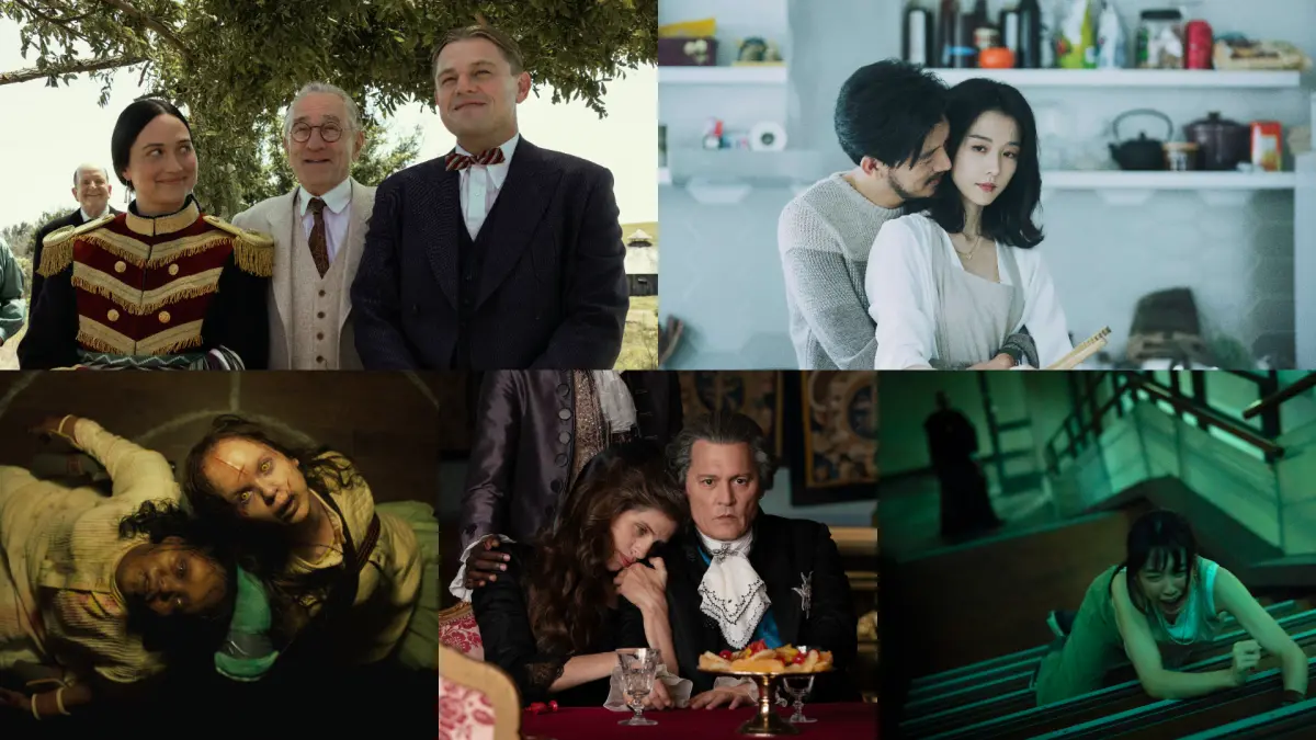 ▲10月強檔電影即將上映，由《花月殺手》李奧納多（上圖左）同台2影帝齊飆戲，邵雨薇（上圖右）在《惡女》中有大尺度床戲；其他還有《大法師：信徒》（下圖左起）、《杜巴利伯爵夫人》、《女鬼橋2：怨鬼樓》也相當精采。（圖／UIP、CATCHPLAY＋、可樂電影、樂到家國際）