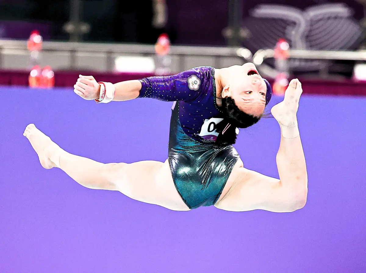 ▲丁華恬今天表現精彩，總分50.299分，全場也僅有6人分數到達5字頭。（圖／記者葉政勳攝）