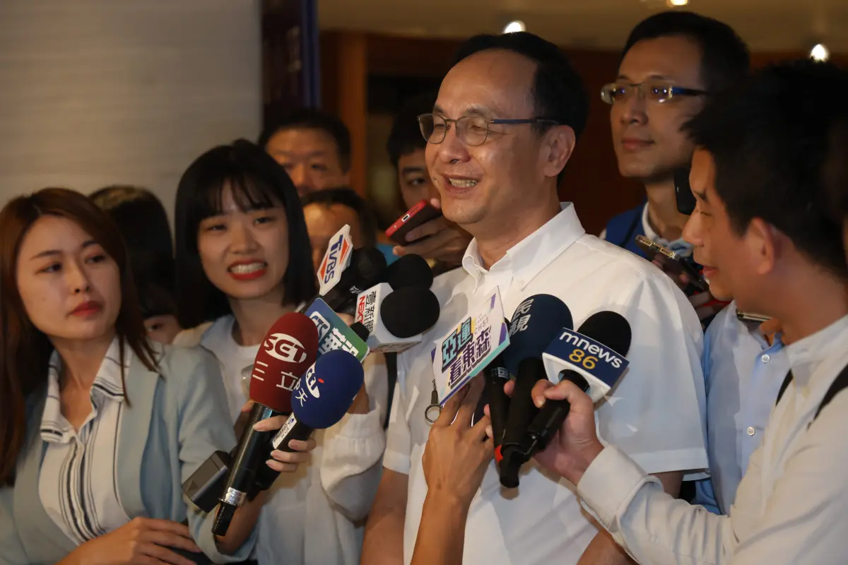 ▲國民黨主席朱立倫說，放話絕對不是來自國民黨。（圖／國民黨提供）