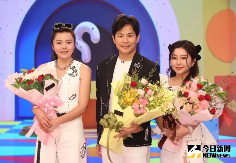 ▲Shine（左起）、孫協志、天后闆妹共同主持新節目《開箱大學堂》。（圖／記者陳明中攝影）