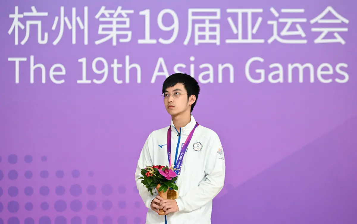 ▲許皓鋐擊敗中國名手柯潔，對方賽後連稱遺憾，十分感到難過、失望。（中華奧會提供）