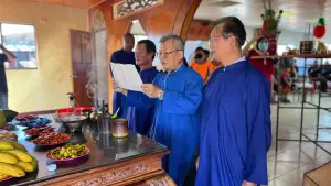 ▲「112年客庄祭孔藝術文化節」讓民眾體驗難得的傳統古禮。（圖／杉林區公所提供）