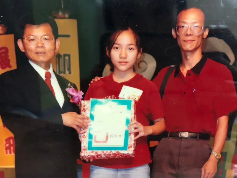 ▲黃捷小時候就品學兼優。（圖／黃捷提供）