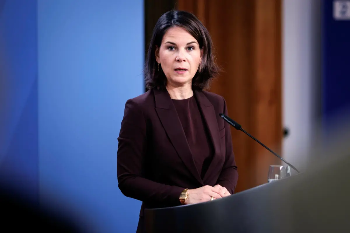 ▲德國外長貝爾伯克在國會演講時表示，德國不應對中國近來的發展和變化視而不見，應降低風險和減少對中國的依賴。（圖／美聯社／達志影像）