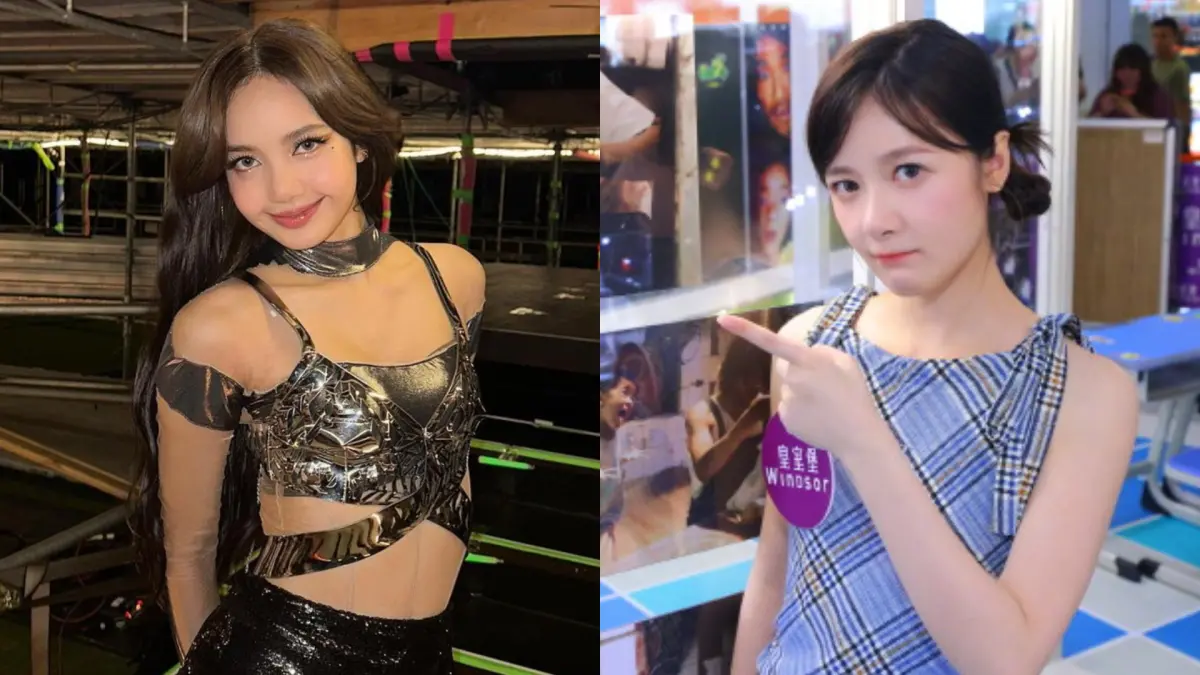 ▲Lisa（左）瘋馬秀「扮演OL熱舞」，脫到只剩下內衣褲，演出《長江7號》走紅的徐嬌開轟表演：「物化女性」。（圖／Lisa IG、徐嬌微博）