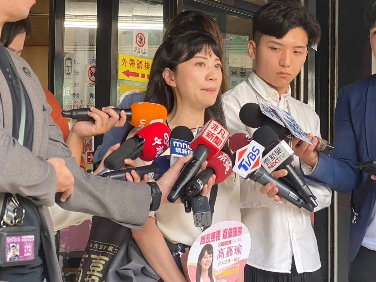 ▲高嘉瑜表示在扁政府時期朝小野大，藍委昔退回潛艦預算達69次，讓台灣艦隊錯失黃金10年。（圖／記者陳威叡攝，2023.10.01）