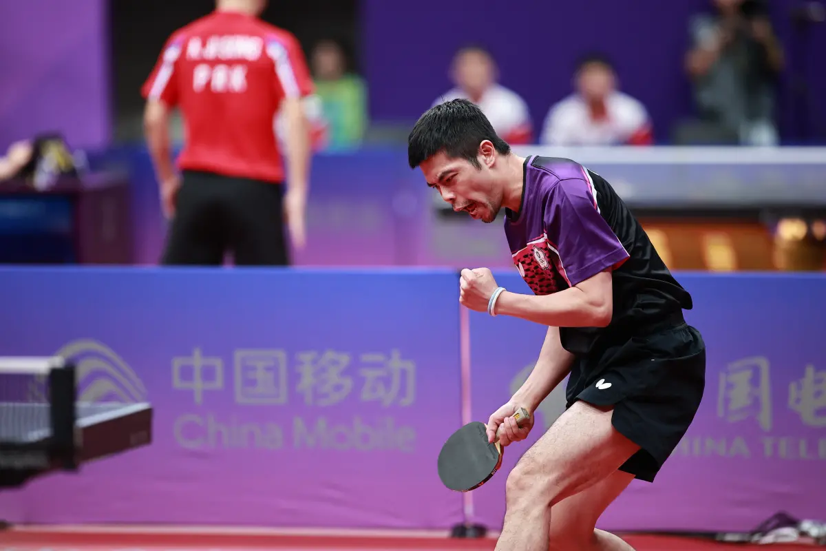 ▲莊智淵被稱作台灣桌球教父，他暫時沒有退休的打算。（圖/特派記者葉政勳攝）