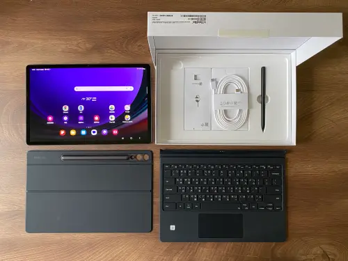 三星Galaxy Tab S9+平板。(圖/記者周淑萍攝) ▲三星Galaxy Tab S9+平板。(圖/記者周淑萍攝)