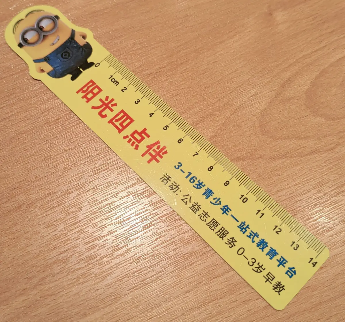 ▲鍾法藍到兒童新樂園遊玩拿到簡體字贈品。（圖／取自鍾法藍臉書）