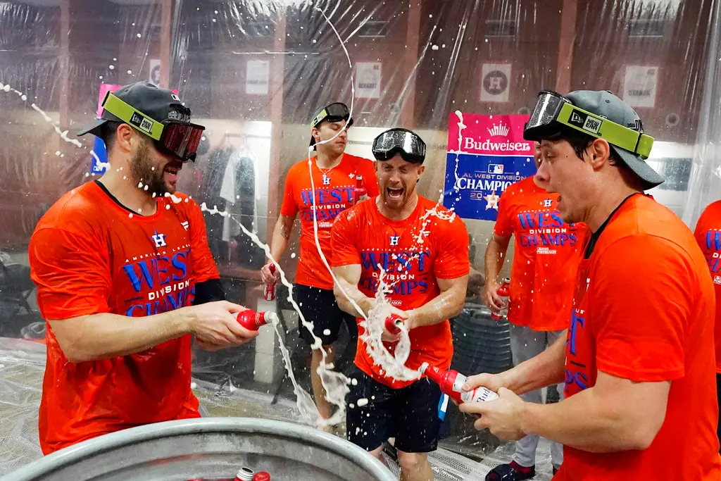 ▲休士頓太空人美聯西區封王，完成3連霸，季後賽首輪輪空，並享有主場優勢。（圖／美聯社／達志影像）