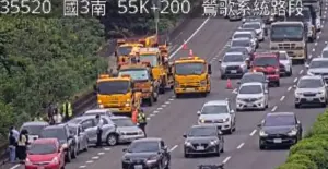 國道3號鶯歌段「7車追撞」！車流回堵塞爆、事故持續排除中
