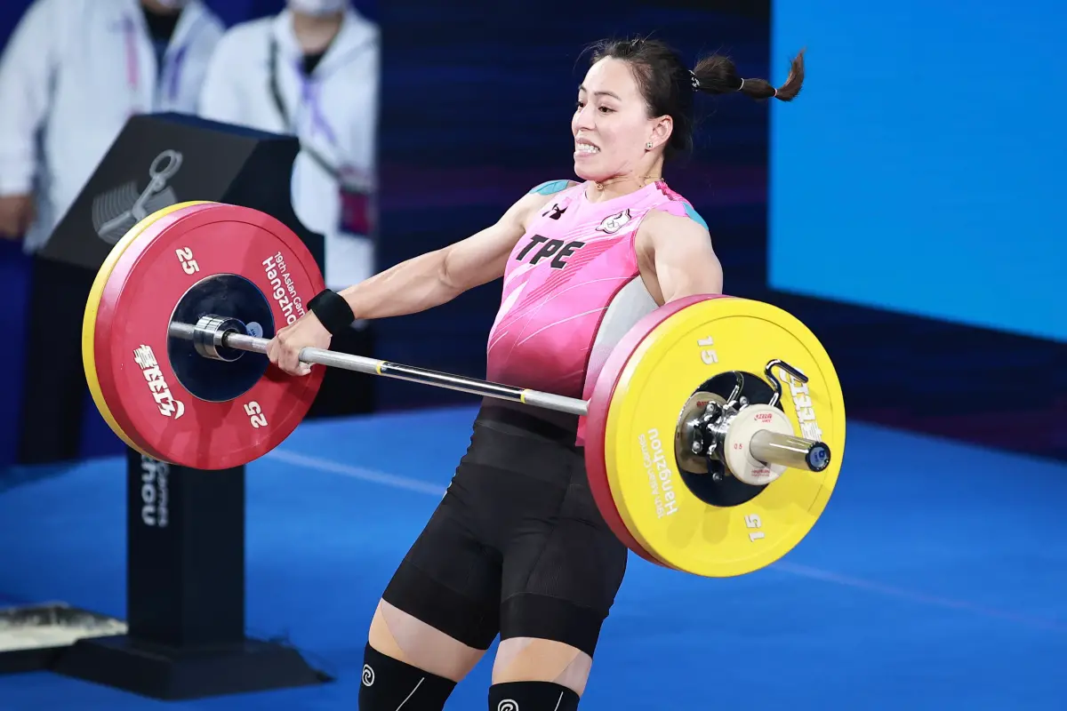 ▲舉重女神郭婞淳負傷參加亞運，拿下59公斤級銅牌，也是杭州亞運中華舉重代表隊唯一一面獎牌。（圖/特派記者葉政勳攝）