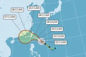 小犬颱風23:30發海上警報！陸警明下午跟上　週三有機會放颱風假
