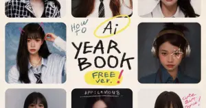 李孝利也瘋玩！EPIK App教學：用「AI Yearbook」做90年代畢業照
