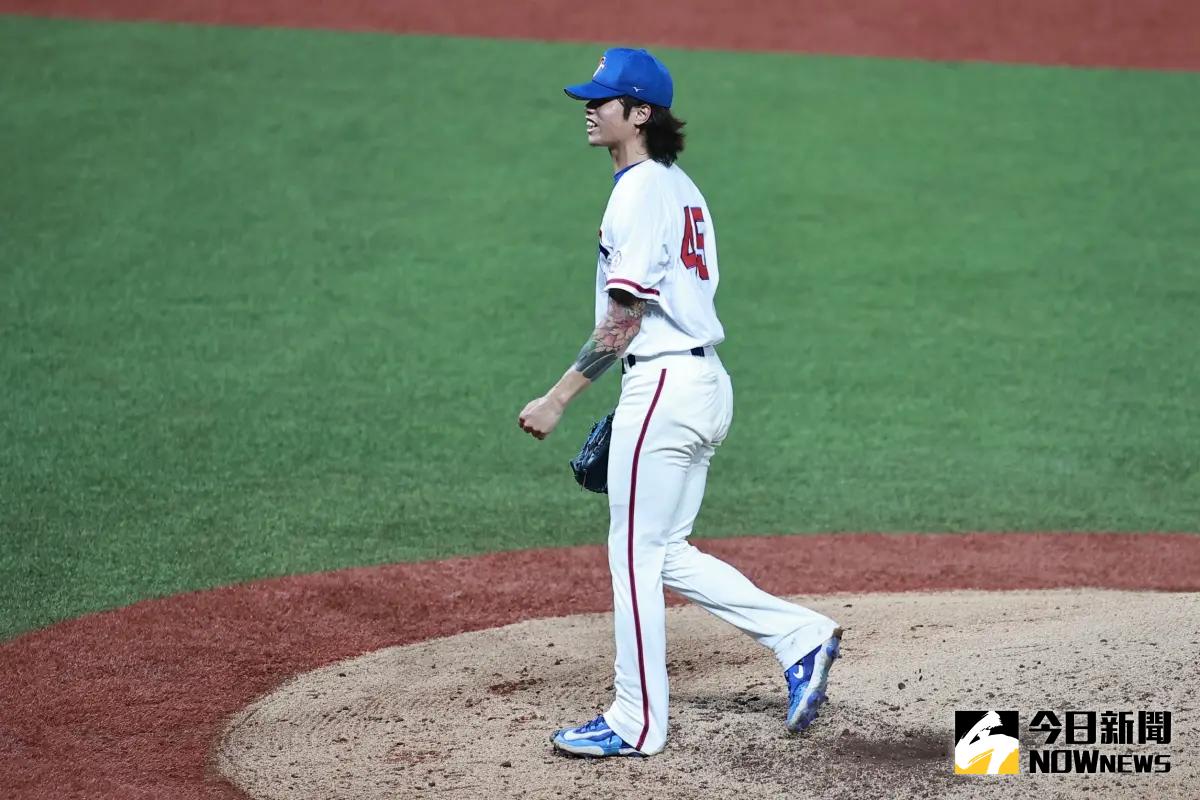 ▲杭州亞運中華隊先發投手林昱珉對戰韓國隊主投6局狂飆6K奪勝。（圖／特派記者葉政勳攝）