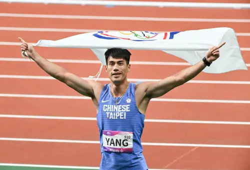 ▲「台灣最速男」楊俊瀚在杭州亞運田徑男子200公尺拿下銅牌。（圖／中華奧會提供）