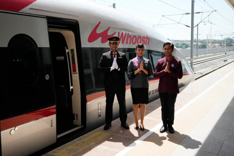 ▲印尼雅萬高鐵營運兩個多月後，累計載送旅客突破100萬人次。（圖／美聯社／達志影像）