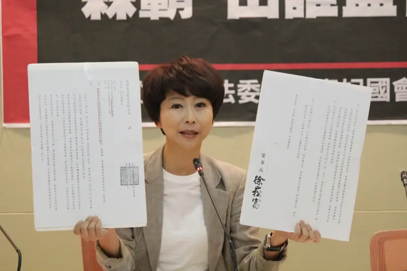 ▲陳亭妃指控位於台南山上區的森霸電廠，20年來少給地方回饋金21.5億元，要求經濟部、台電建立監管機制。（圖／陳亭妃辦公室提供）