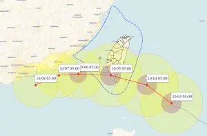 小犬颱風「快到家門口了」！各國預測路徑一致　全台風雨時程出爐
