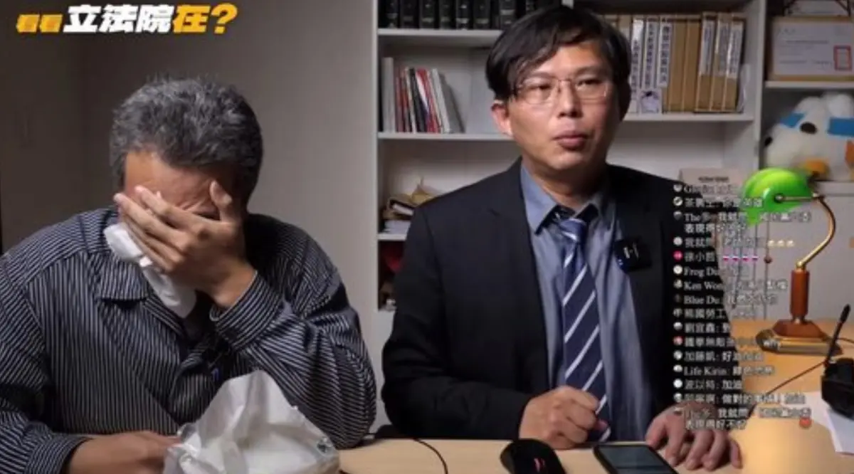 ▲農業粉專「Linbay好油」版主林裕紘日前上黃國昌節目，過程還講到爆哭。（圖／翻攝自黃國昌YT）