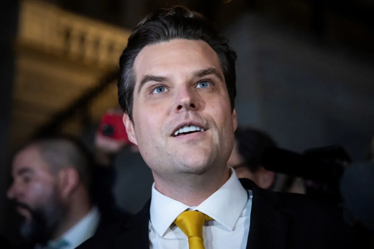 ▲美國共和黨佛州眾議員蓋茲，因發起罷免眾議長麥卡錫的動議，並成功將麥卡錫拉下馬，引發不少共和黨內人士不滿。（圖／美聯社／達志影像）