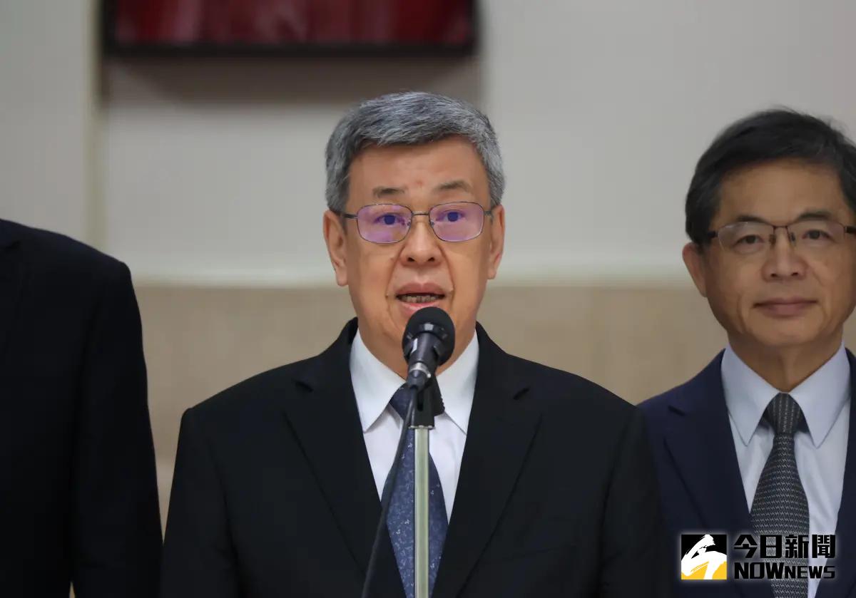 ▲對於鄭文燦被影射是雞蛋門神，陳建仁強調，這是不實指控。（圖／記者陳明中攝，2023.10.03）