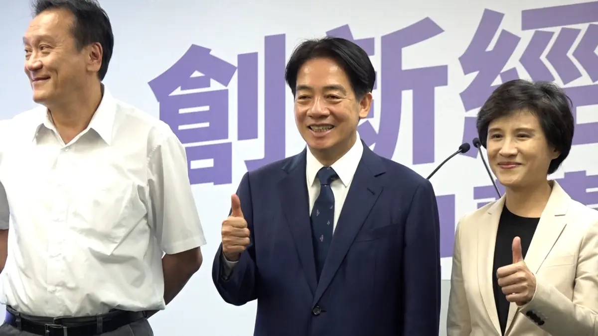 ▲賴清德第四場發表會以「創新經濟．智慧國家」為主軸。（圖／記者朱永強攝，2023.10.03）