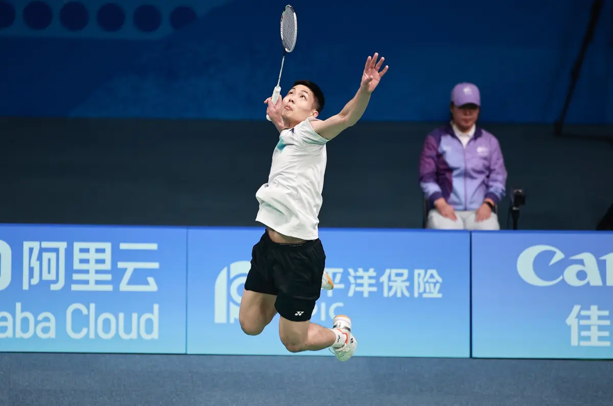 ▲台灣羽球一哥周天成透露自己罹患大腸癌，所幸及早治療，術後恢復狀況良好，昨（4）日更在 BWF 超級300系列泰國羽球大師賽奪冠。（圖／特派記者葉政勳攝 ）