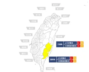 小犬颱風襲台！農業部發122條土石流黃色警戒
