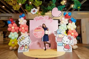 ▲Global Mall今年18週年慶合作Hello Kitty推聯名會員禮、抽日本三麗鷗和諧樂園雙人遊。（圖／Global Mall提供）