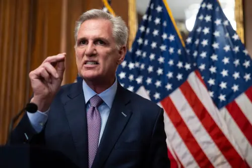 ▲美國聯邦眾議院當地時間3日舉行投票，眾議長麥卡錫（Kevin McCarthy）以216對210票遭到罷免，成為美國史上首位被罷免的眾議長。（圖／美聯社／達志影像）