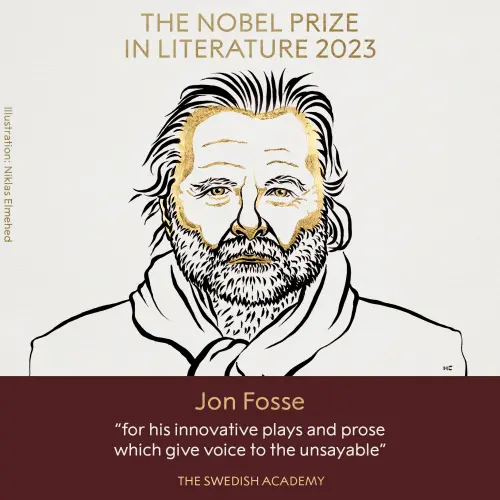 ▲2023年諾貝爾文學獎得主為挪威作家佛斯（Jon Fosse）。（圖／美聯社／達志影像）