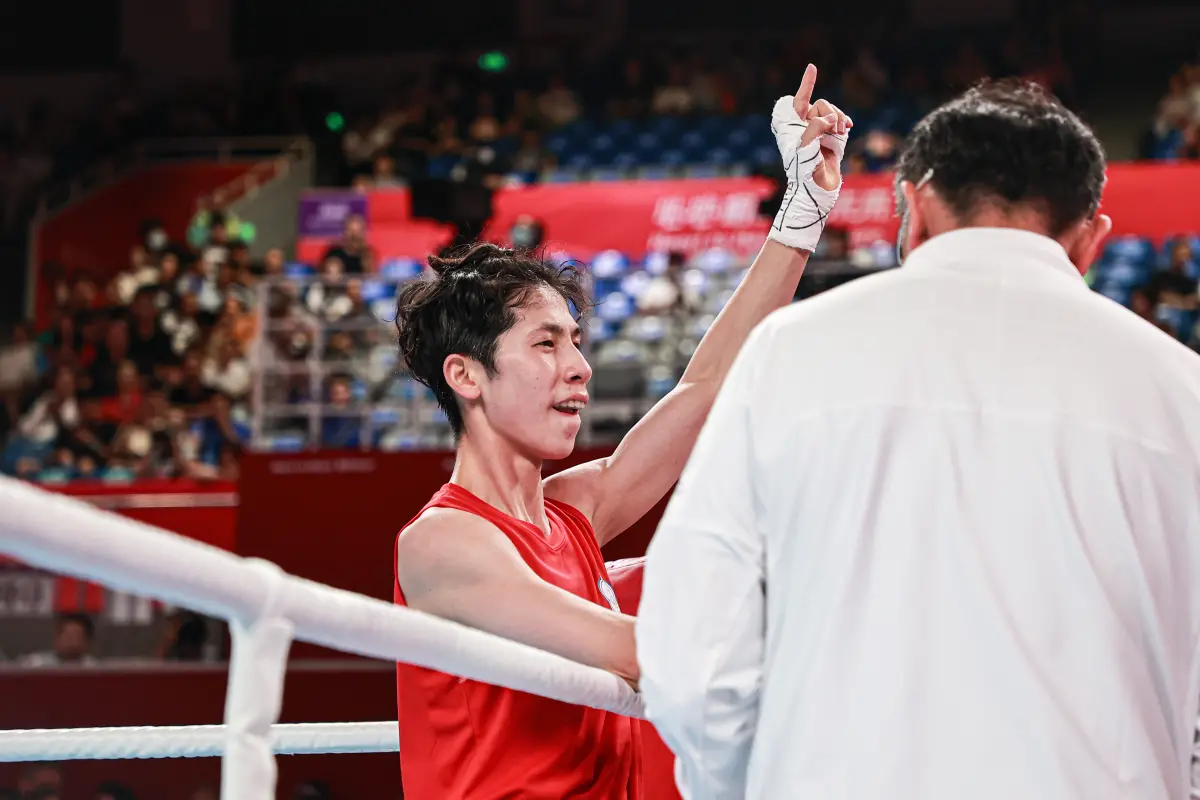 ▲林郁婷在杭州亞運奪金，成為史上第一人，她也分享獨門的紓壓方式。（特派記者葉政勳攝）