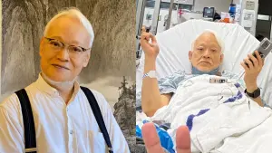 74歲作家劉墉摔跤送醫！一度失去意識　PO文自拍報平安：老頑童OK
