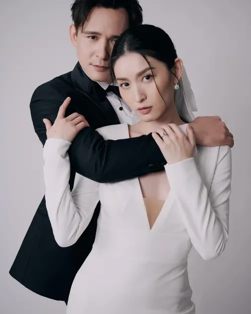 ▲倪安東（左）心疼老婆管罄承受網友謾罵。（圖／翻攝自管罄IG）