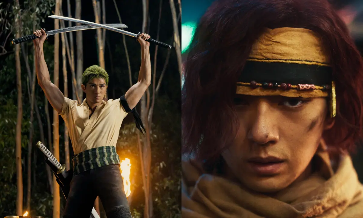 ▲新田真劍佑因出演《航海王》（ONE PIECE）的「羅羅亞索隆」角色大受歡迎；新作品《龍之奇蹟》即將上線。（圖／Netflix、Disney+）