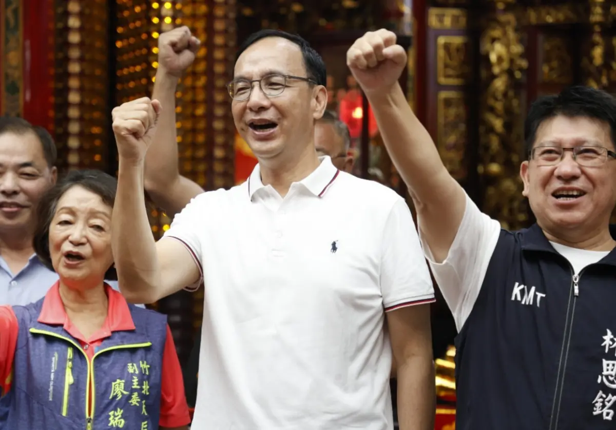 ▲國民黨主席朱立倫昨天與柯文哲密會。（圖／國民黨提供）