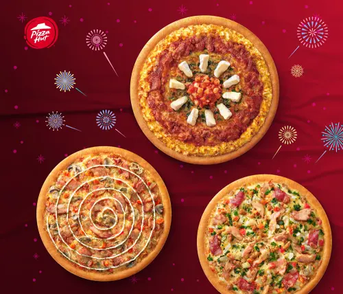 ▲必勝客國慶連假推出3個大披薩888元的活動，愛吃披薩的動作要快！（圖／必勝客提供）